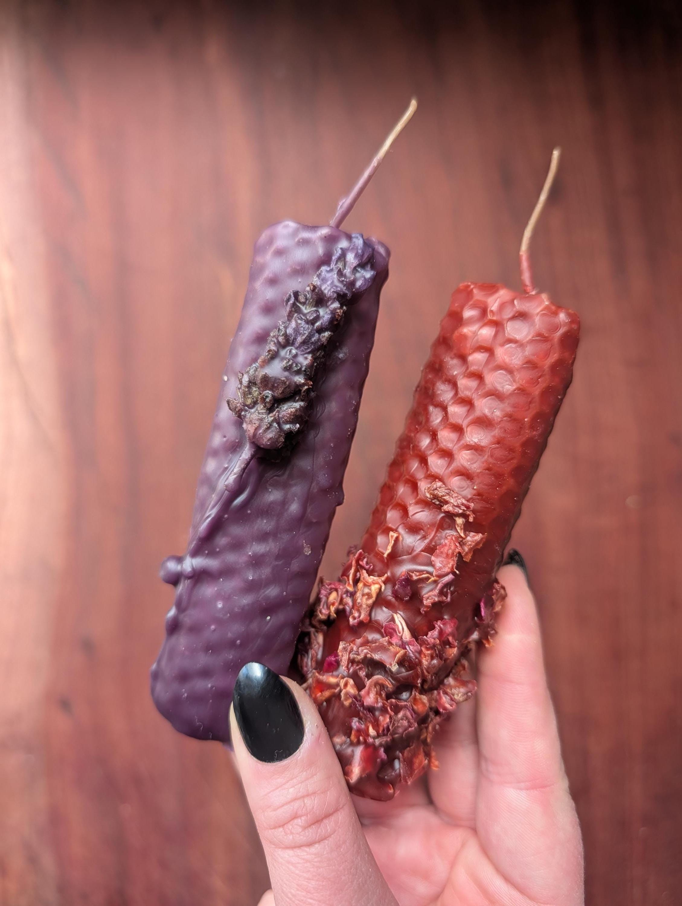 Candle Ritual Set | Choose any two hand-rolled beeswax tapers