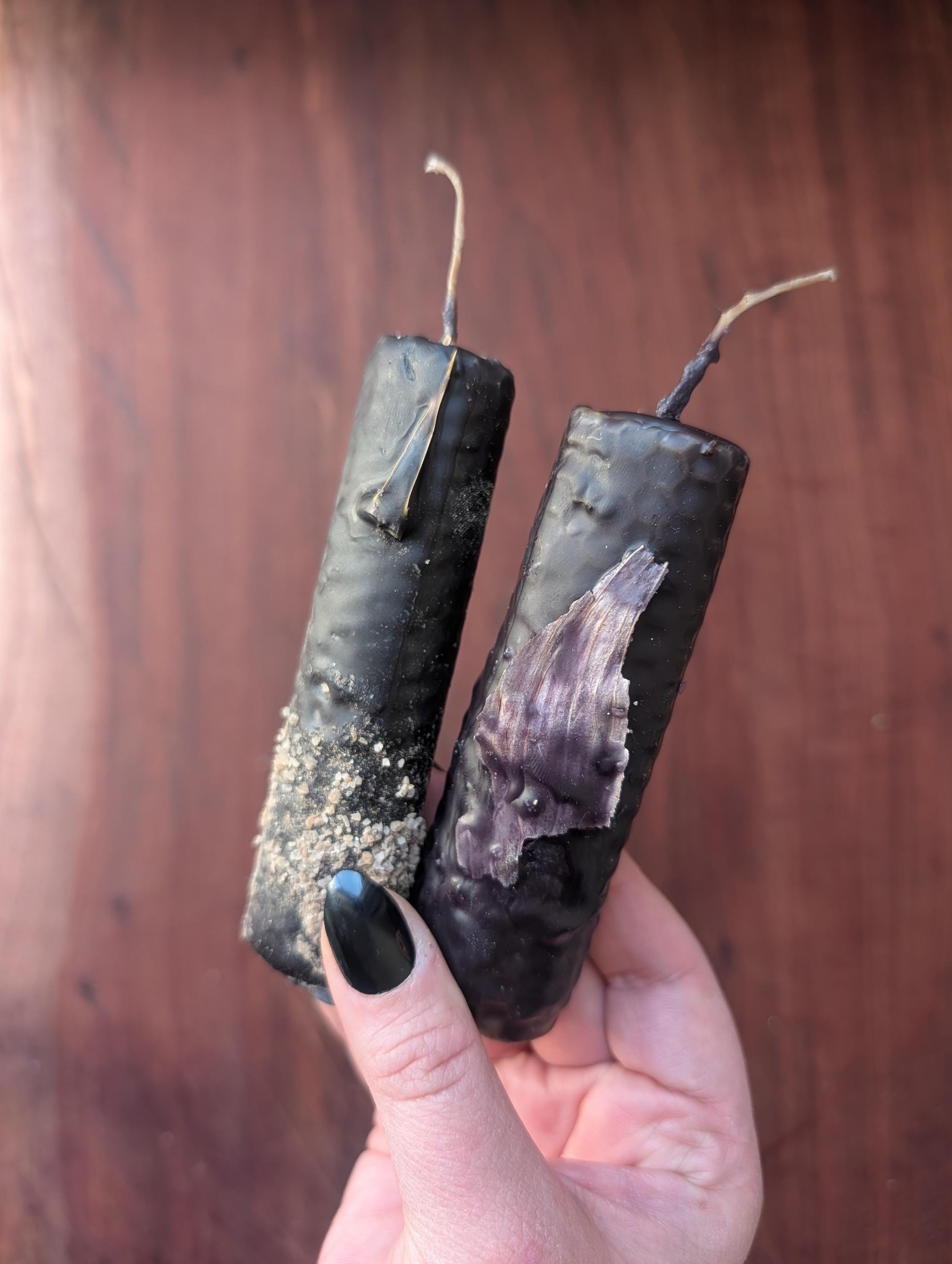 Candle Ritual Set | Choose any two hand-rolled beeswax tapers