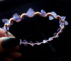 Custom copper crystal chip bracelet
