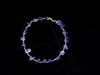 Custom copper crystal chip bracelet