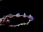 Custom copper crystal chip bracelet