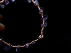Custom copper crystal chip bracelet