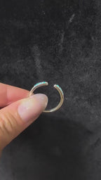Turquoise minimalist ring - 925 Sterling Silver | Mix and match Witchy Jewellery