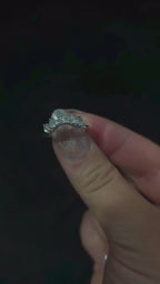 Crown rainbow moonstone ring – 925 Sterling Silver | Everyday Witchy Jewellery