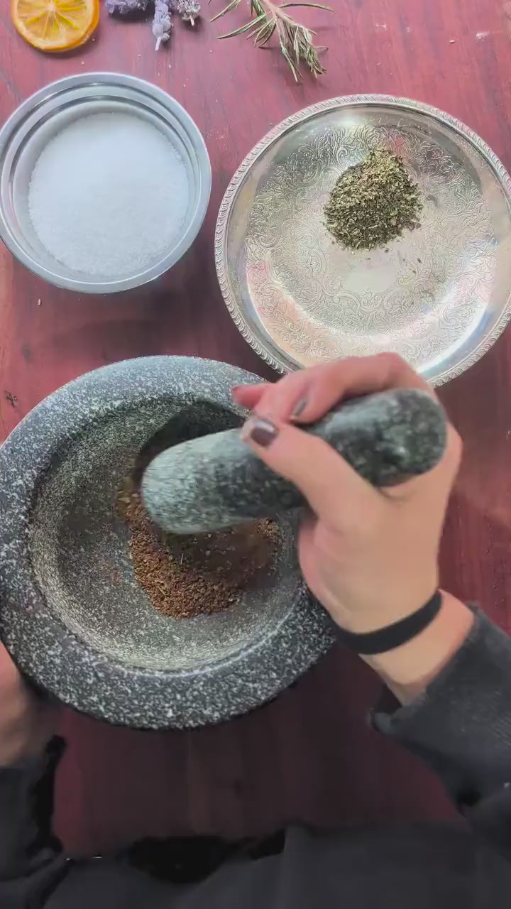 Abundance and prosperity sweeping salt | Home blessing, Wealth manifestation ritual blend