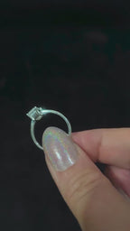 Elegant rainbow moonstone ring – 925 Sterling Silver | everyday witchy ring