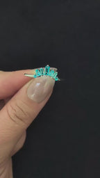 Blue Topaz stacking enhancer ring – 925 Sterling Silver | Mix and match witchy ring