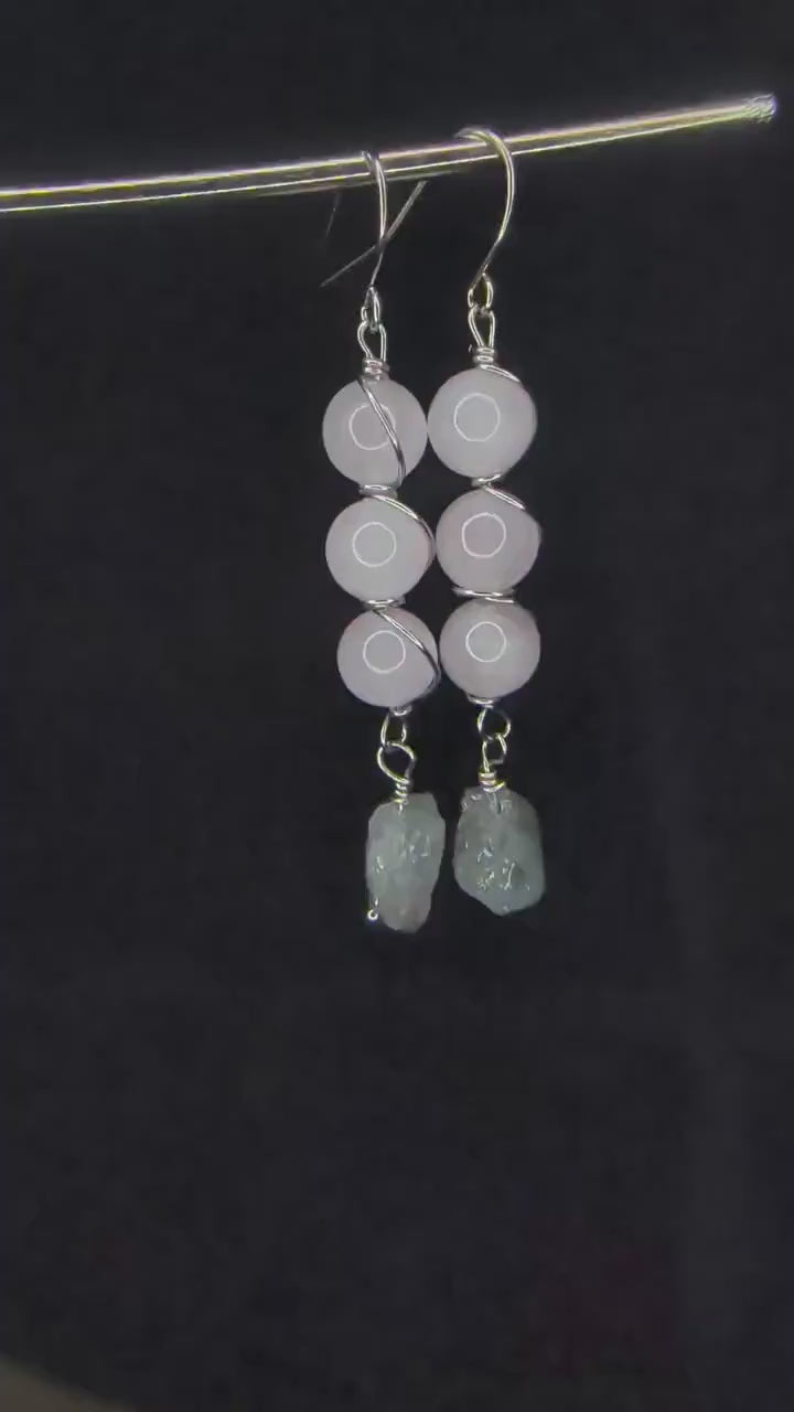 Custom Wire Wrapped Crystal Earrings - single or pair | Large