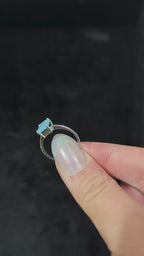 Elegant aquamarine ring – 925 Sterling Silver | everyday witchy ring