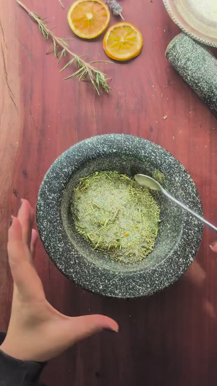 Protection sweeping salt | Home blessing, spiritual boundary ritual blend
