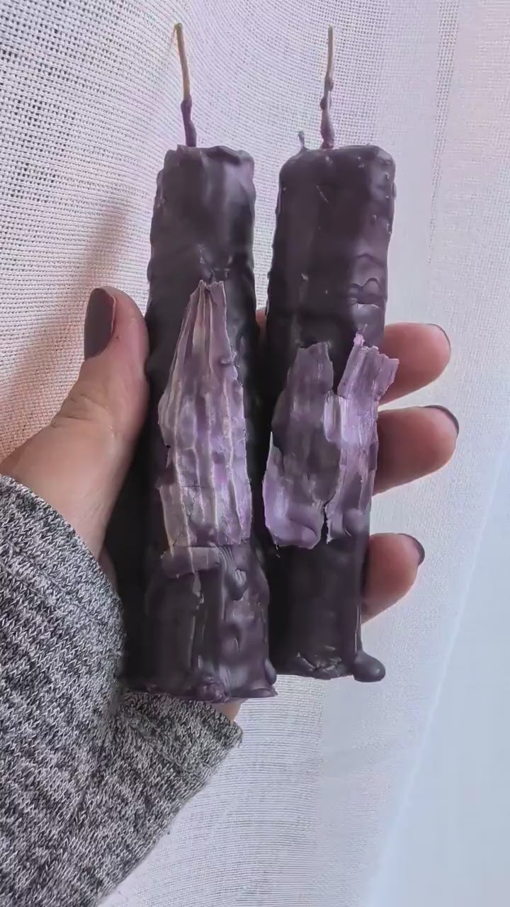 Hekate ritual beeswax taper candles