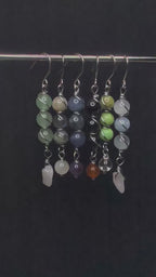 Wire wrapped crystal drop earrings - Choose your pair | Small